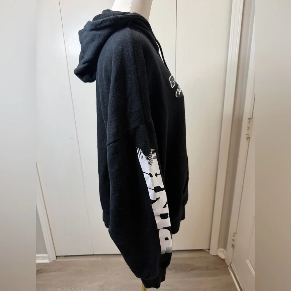 PINK Victoria's Secret Charcoal Hoodie - Picture 3 of 10